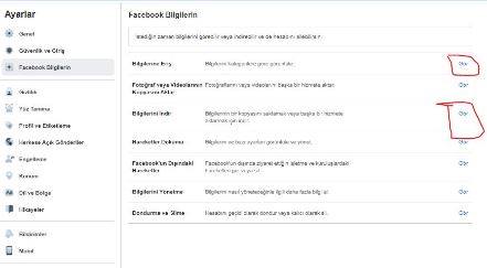 Facebook silinen mesajları geri getirme 2